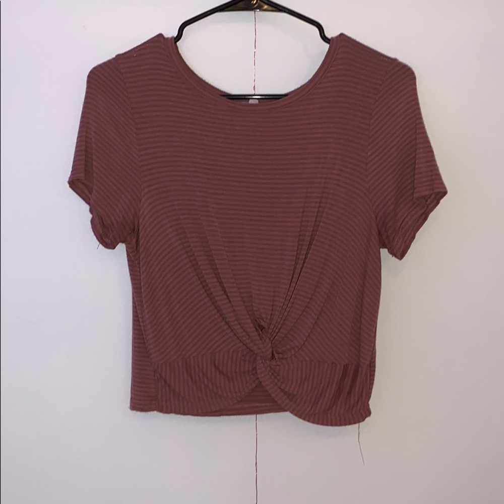Striped crop top